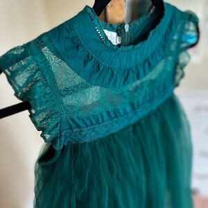 Trish Scully Emerald Green Girl's Dress Size 10